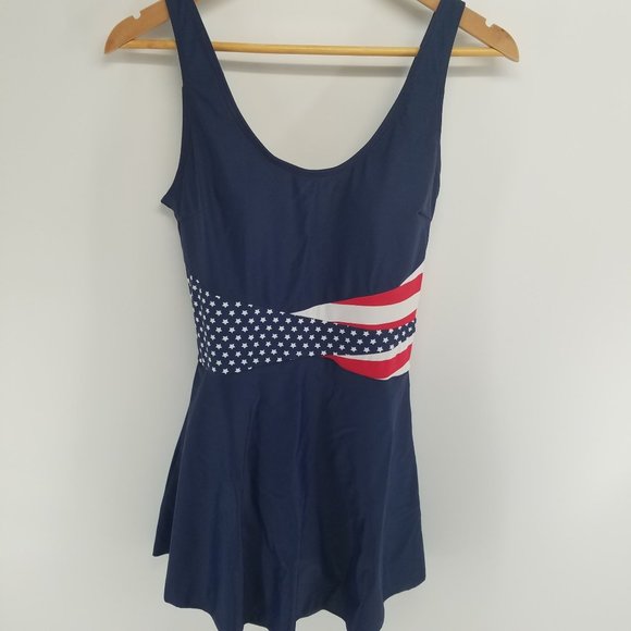 Blair Swim Blair One Piece Womens Bathing Suit Swimsuit Red White